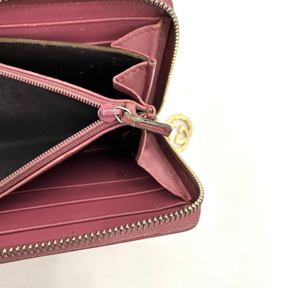 GUCCI Barbie Pink GG Signature Leather Full Zip Guccissima Continental Wallet - Picture 12 of 14